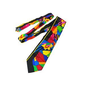 Vintage BACHRACH Italian Silk Tie 54”